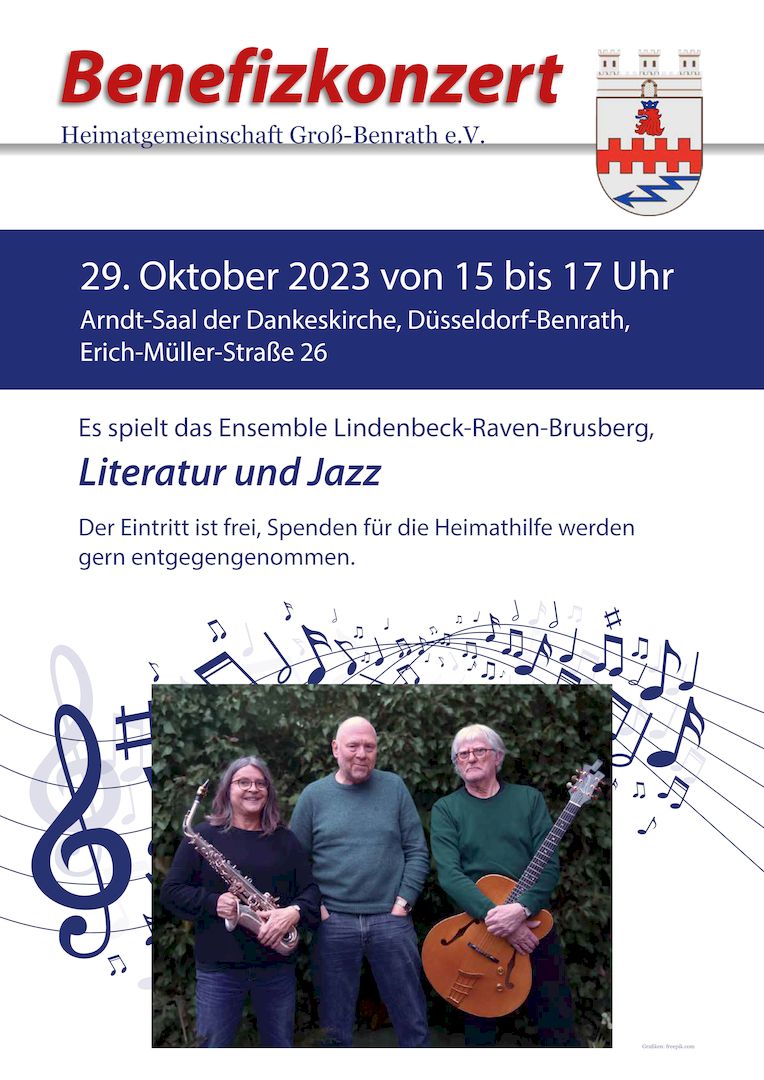 Konzert Literatur Jazz Plakat